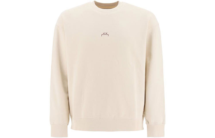 A-COLD-WALL* Logo Crewneck Pullover Sweatshirt Beige (). ACWMW001-ALMI