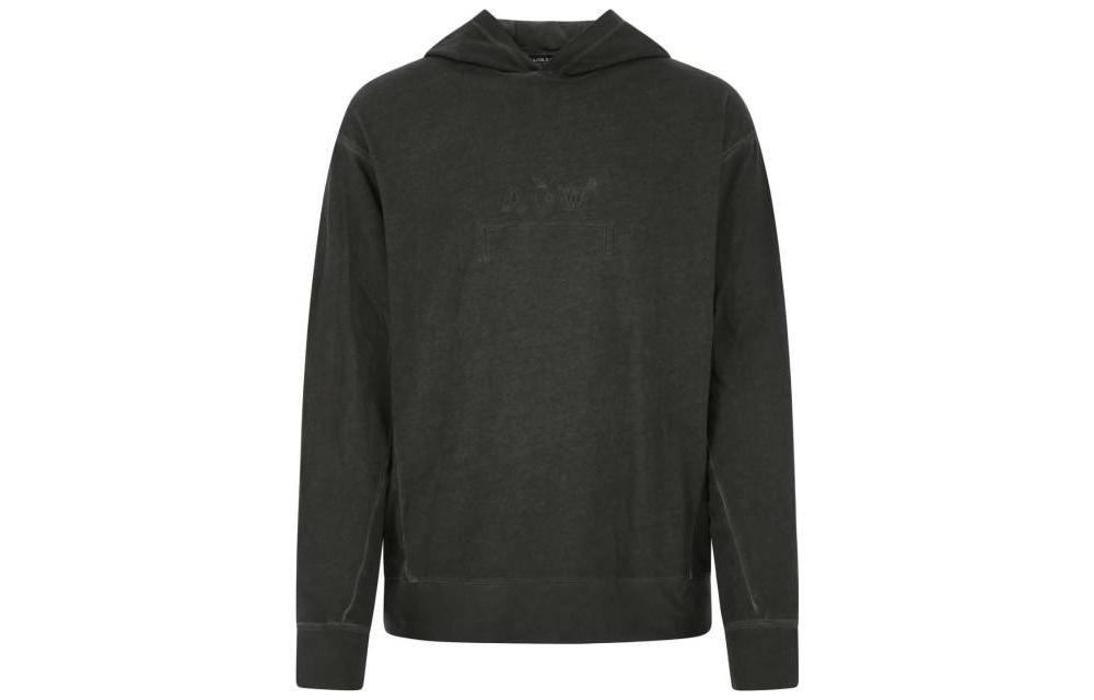 A-COLD-WALL* Logo Embossed Solid Color Hoodie BLACK ACWMW064-BLACK