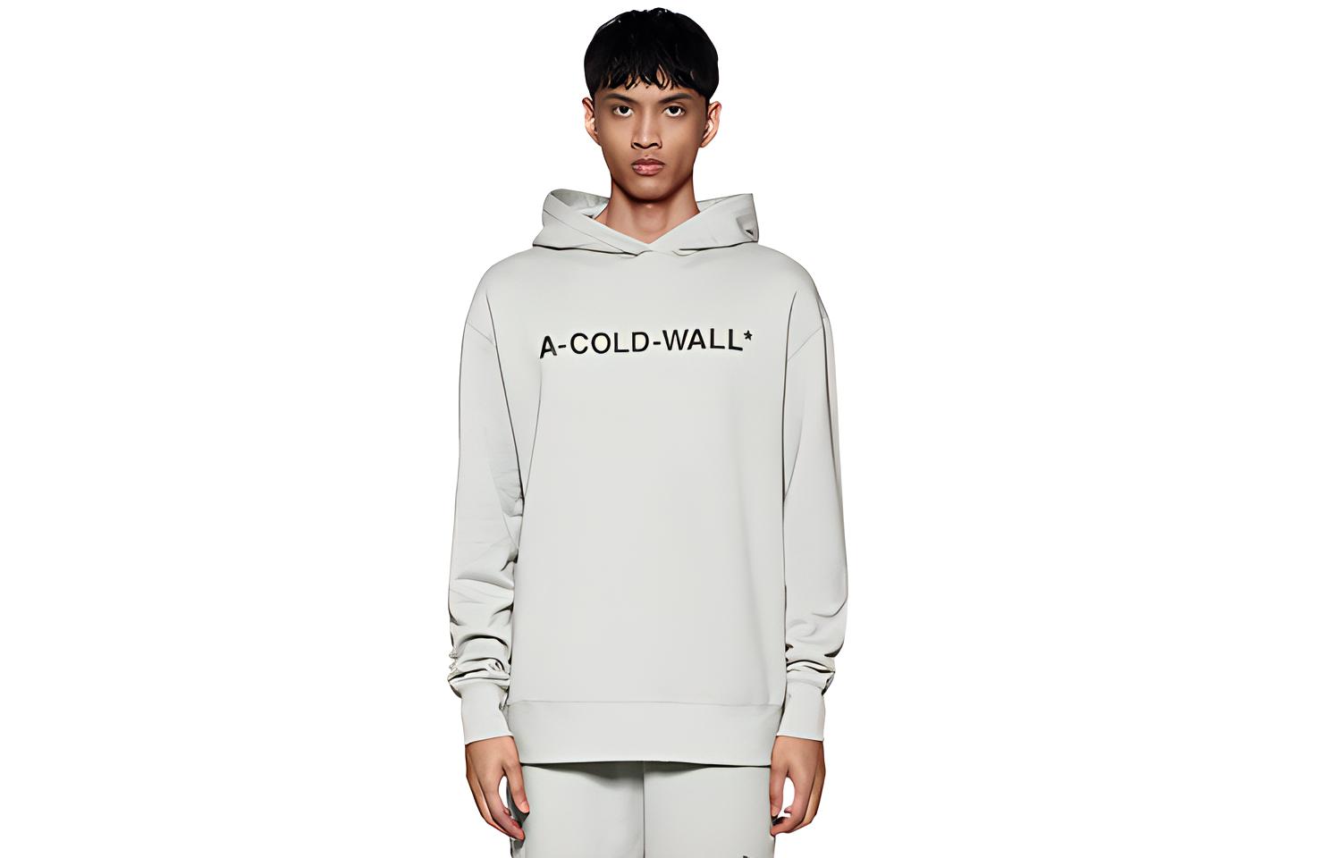 A-COLD-WALL* Logo Graphic Pullover Sweatshirt Unisex Light Grey ACWMW083-LGGR