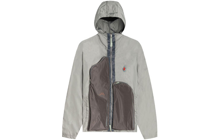A-COLD-WALL* Logo Multi-Pocket Hooded Jacket Grey ACWMF19-CNB02-SAGE