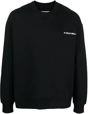A-COLD-WALL* ロゴプリント クルーネック 長袖コットンスウェットシャツ ブラック - メンズ ACWMW144-BLACK Buy A-COLD-WALL* ロゴプリント クルーネック 長袖コットンスウェットシャツ ブラック - メンズ ACWMW144-BLACK