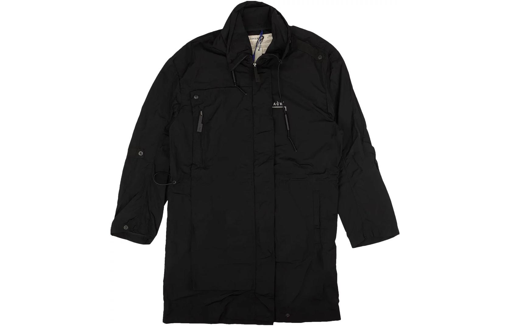 A-COLD-WALL* Logo Print Layered Long Sleeve Jacket Unisex BLACK CW9SMC09AP-BLAC