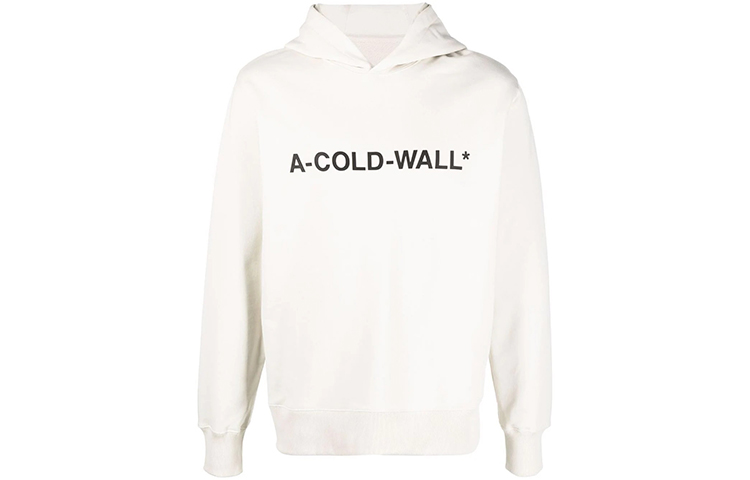 A-COLD-WALL* Logo Print Pullover Sweatshirt Unisex White ACWMW057-BONE