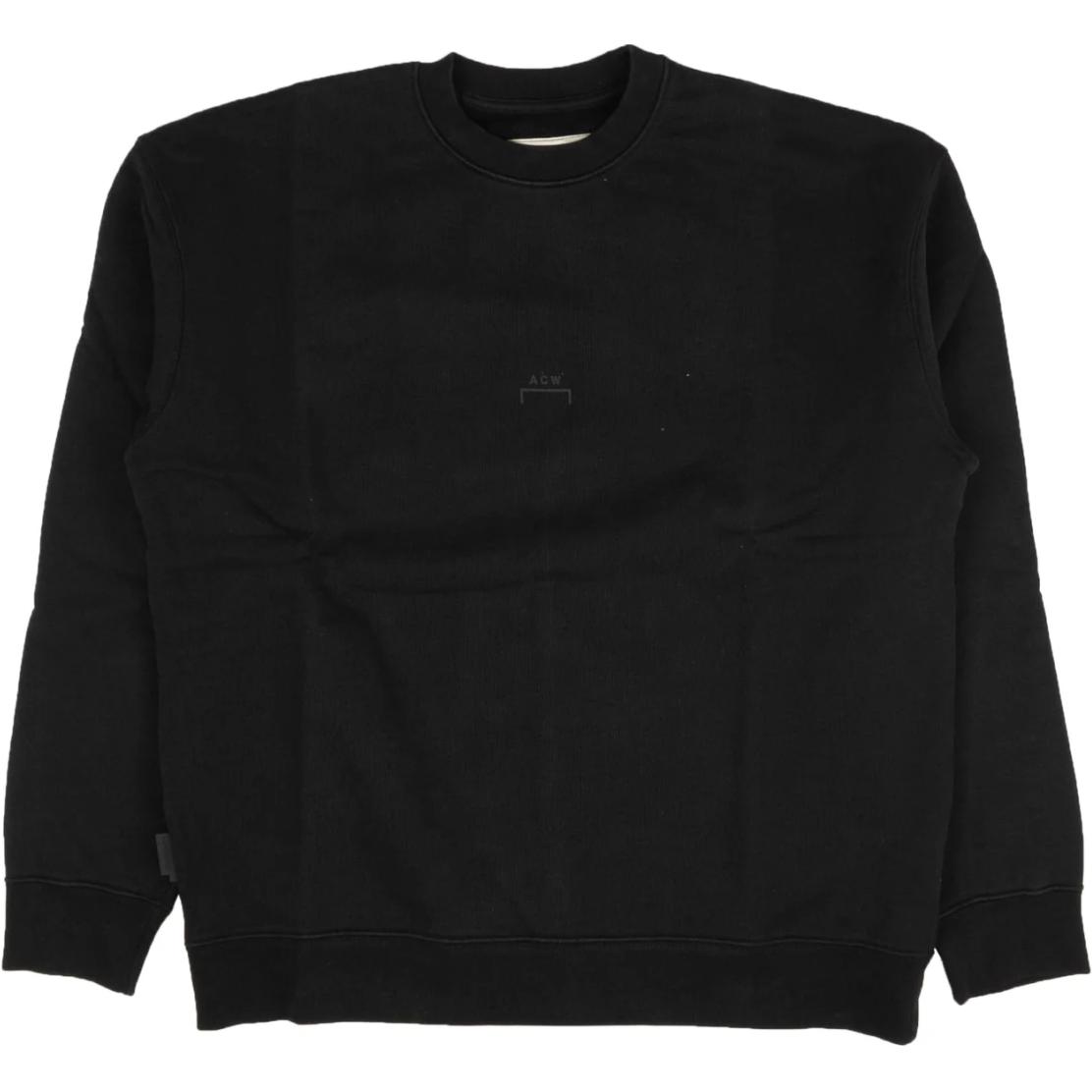 A-COLD-WALL* Loose Fit Logo Crewneck Long Sleeve Sweatshirt Black 87AB-ACW-1182