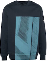 A-COLD-WALL* Navy Blue Logo Patch Textured Knit Crewneck Sweater. ACWMW188-NAVY A-COLD-WALL* Navy Blue Logo Patch Textured Knit Crewneck Sweater. ACWMW188-NAVY