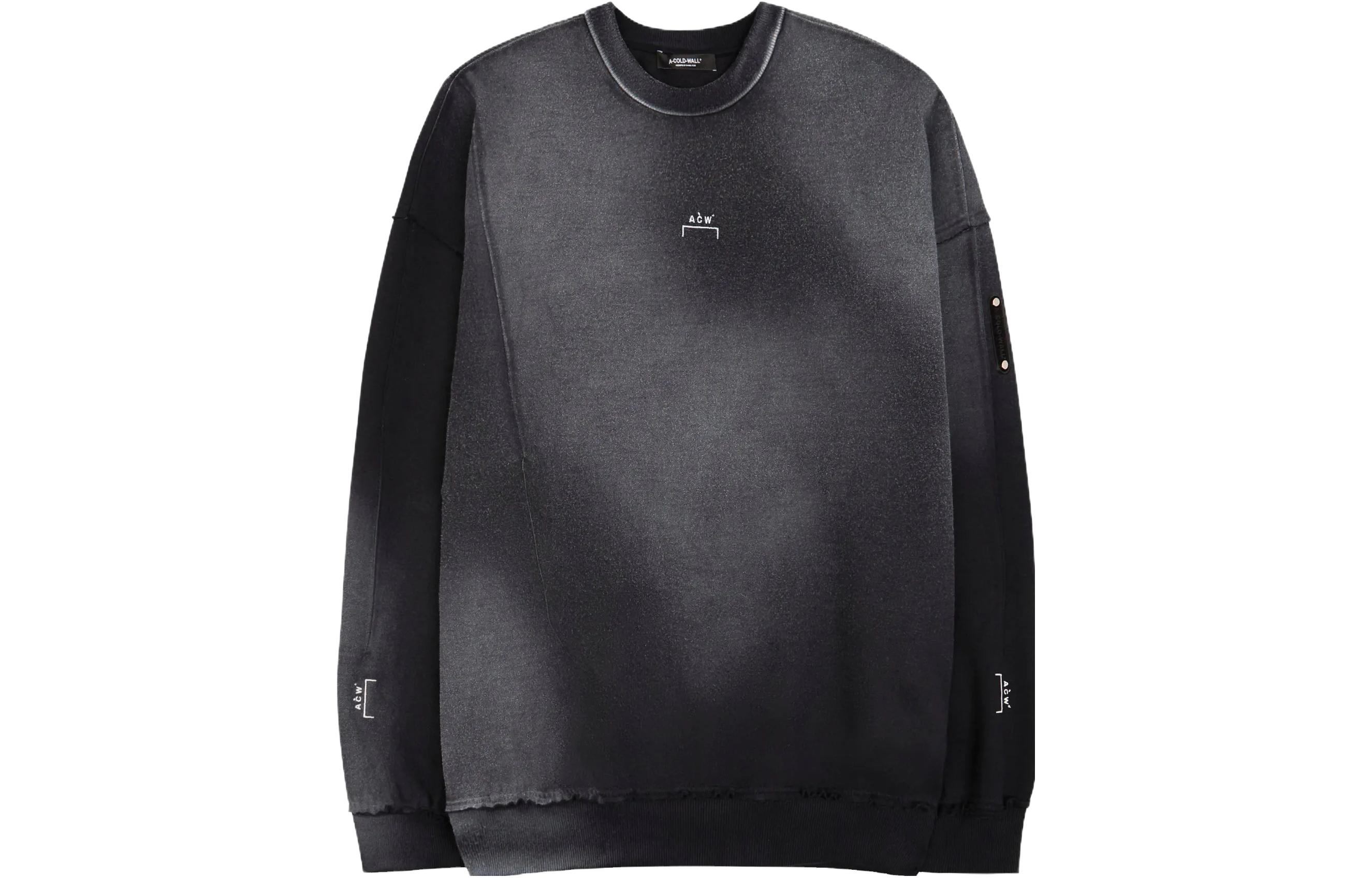 A-COLD-WALL* PF23 Fall Gradient Stitch Crewneck Sweatshirt Unisex BLACK ACWMW141-BLACK