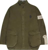 A-COLD-WALL* PF23 Fall Jacket Military Green Unisex with Logo and Pocket Design ACWMSH099-DARKOLIVEF A-COLD-WALL* PF23 Fall Jacket Military Green Unisex with Logo and Pocket Design ACWMSH099-DARKOLIVEF