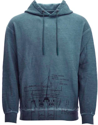 A-COLD-WALL* 藍色印花抽繩連帽衫 MW003WHLDT-DEEPTEAL Buy A-COLD-WALL* 藍色印花抽繩連帽衫 MW003WHLDT-DEEPTEAL