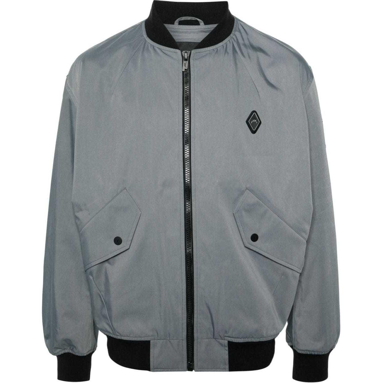 A-COLD-WALL* Ribbed Trim Logo Patch Jacket Rock Gray ACWMO240-GREY
