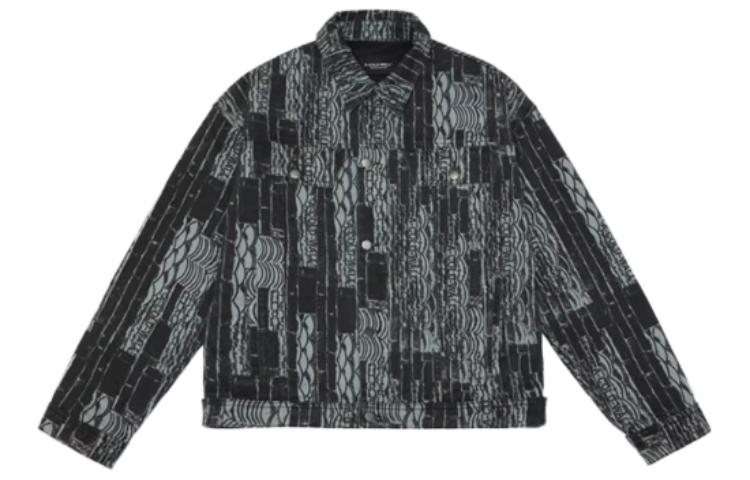 A-COLD-WALL* Single-Breasted Printed Casual Jacket Black ACWMH029EX