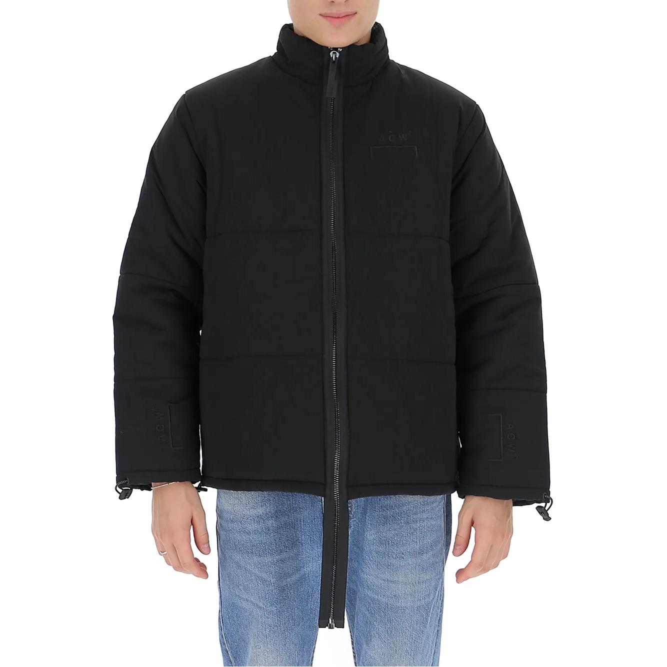 A-COLD-WALL* Solid Color Mock Neck Jacket BLACK. ACWMF19CNC05-BLACK
