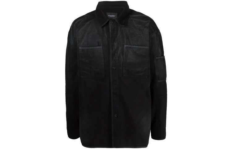 A-COLD-WALL* Spray Effect Long Sleeve Jacket Black () ACWMSH033-BLACK