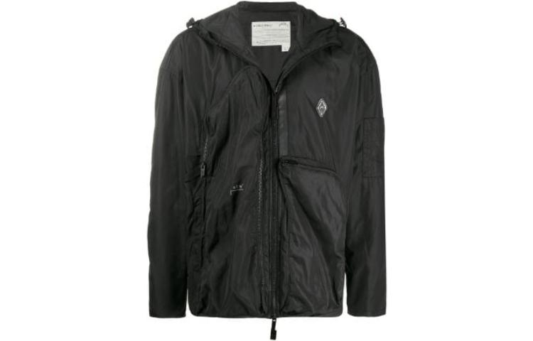 A-COLD-WALL* SS21 Black Logo Breathable Hooded Jacket ACWMF19CNB02-BLACK