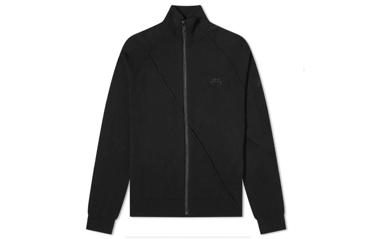 A-COLD-WALL* SS21 Embroidered Logo Merino Zip Jacket Black ACWMK020-BLK