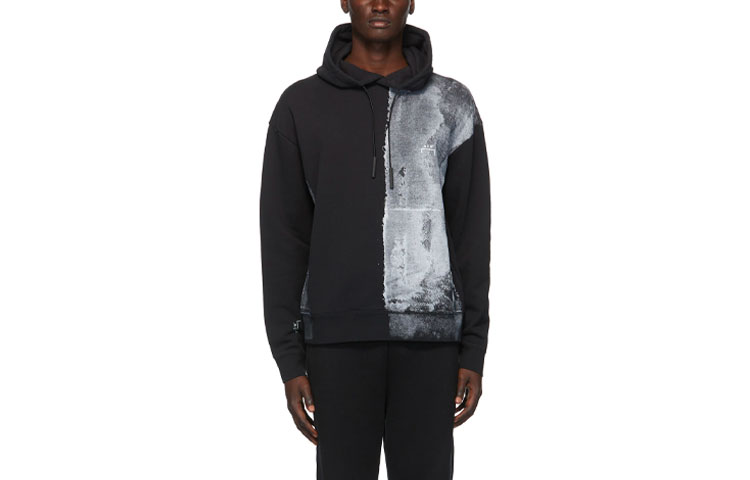 A-COLD-WALL* SS21 Painted Long Sleeve Hoodie BLACK 202891M202025