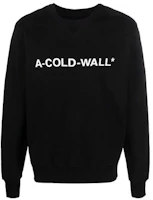 A-COLD-WALL* SS22 Logo Print Crewneck Sweatshirt BLACK ACWMW056-BLACK A-COLD-WALL* SS22 Logo Print Crewneck Sweatshirt BLACK ACWMW056-BLACK