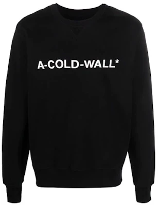 A-COLD-WALL* SS22 Logo印花黑色圆领卫衣 ACWMW056-BLACK Buy A-COLD-WALL* SS22 Logo印花黑色圆领卫衣 ACWMW056-BLACK