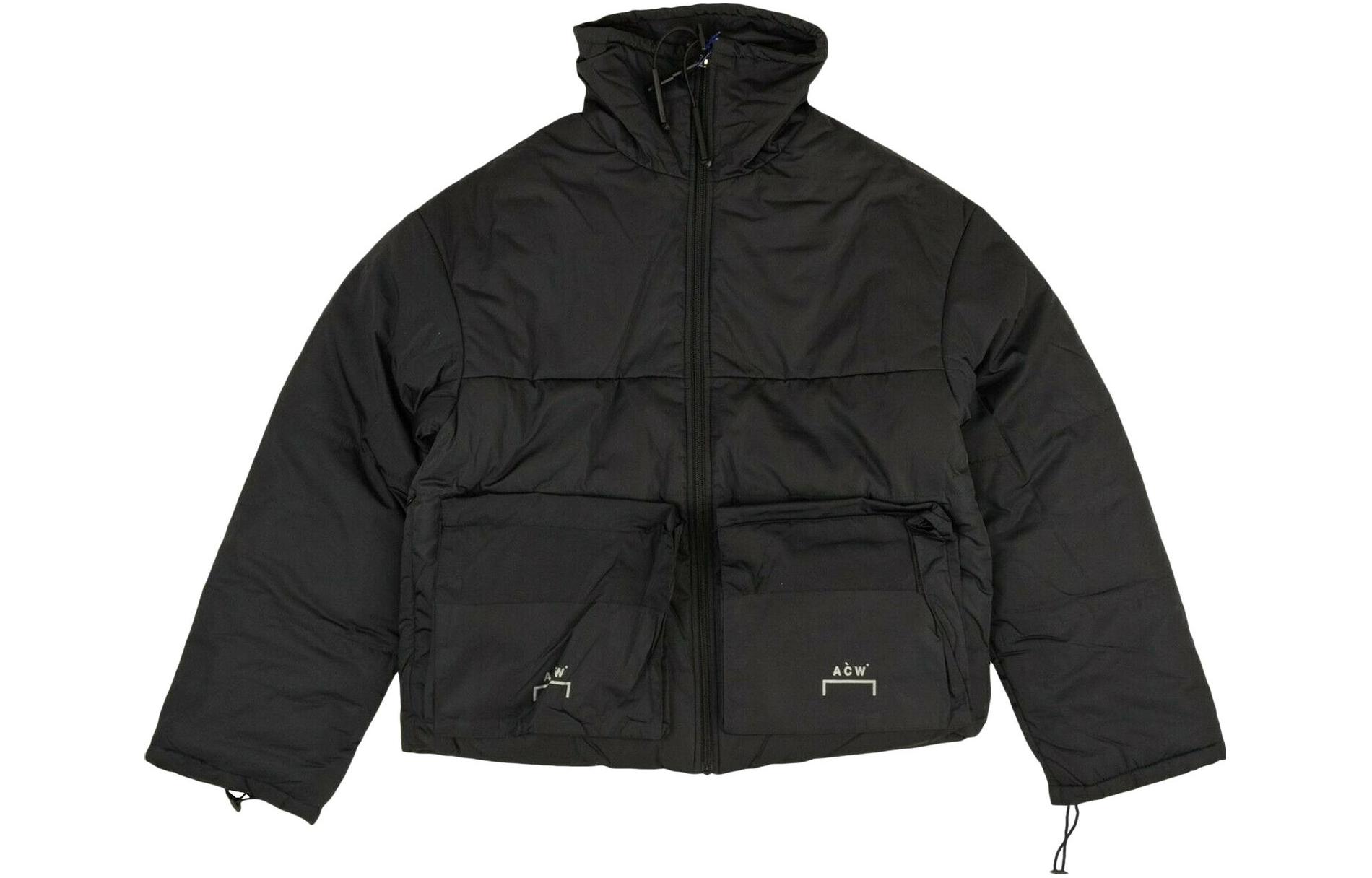 A-COLD-WALL* SS23 Logo Print High-Neck Long-Sleeve Jacket Black (). CW9SMB04AP-BLACK