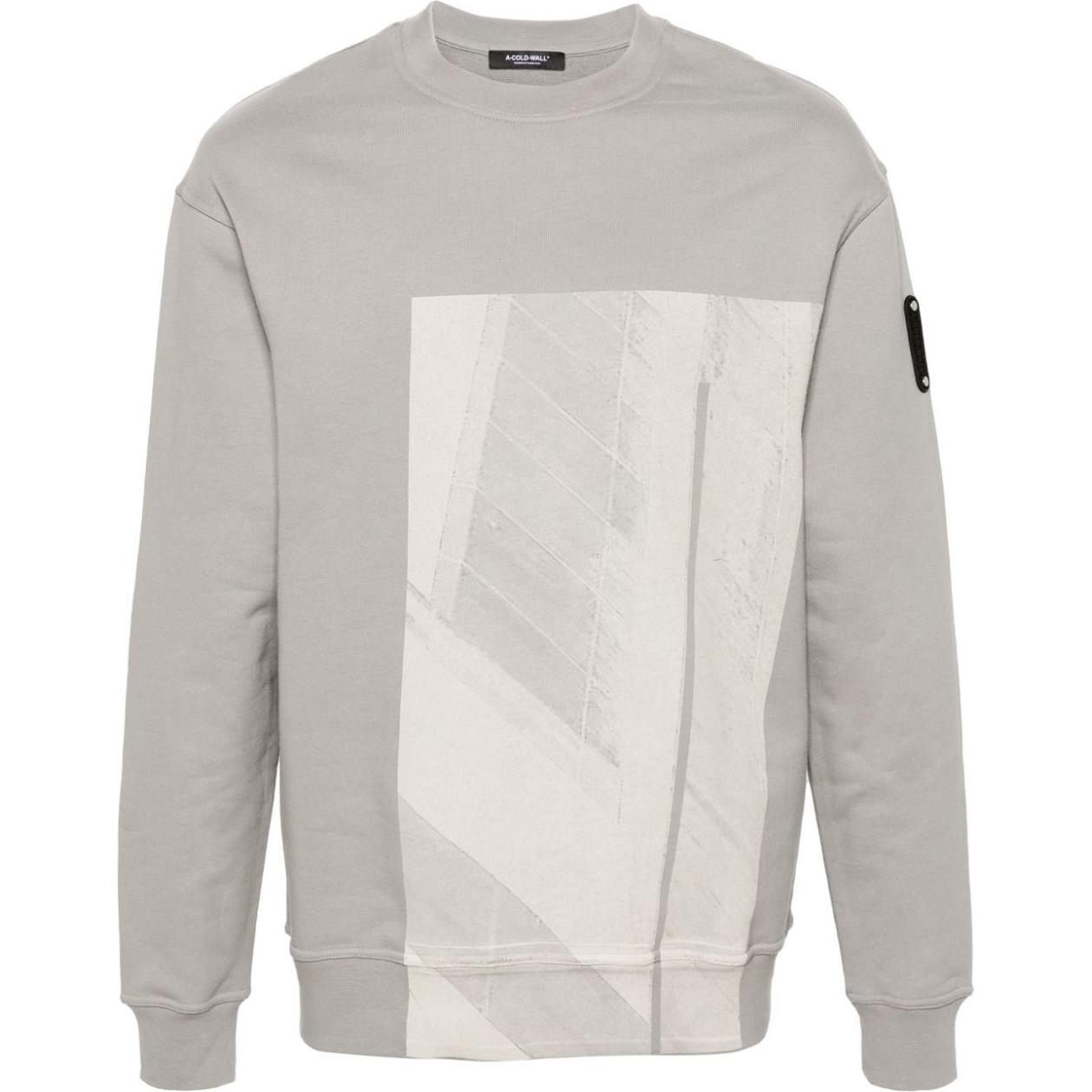 A-COLD-WALL* Textured Logo Patch Sweatshirt Men’s Cool Gray. ACWMW188-CEMENT