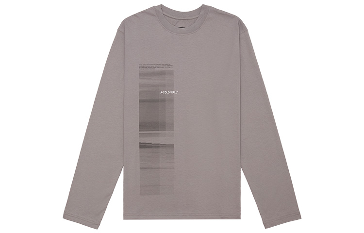 A-COLD-WALL* Unisex Colorblock Logo Crewneck Sweatshirt Grey ACWMTS087-MIDGRE