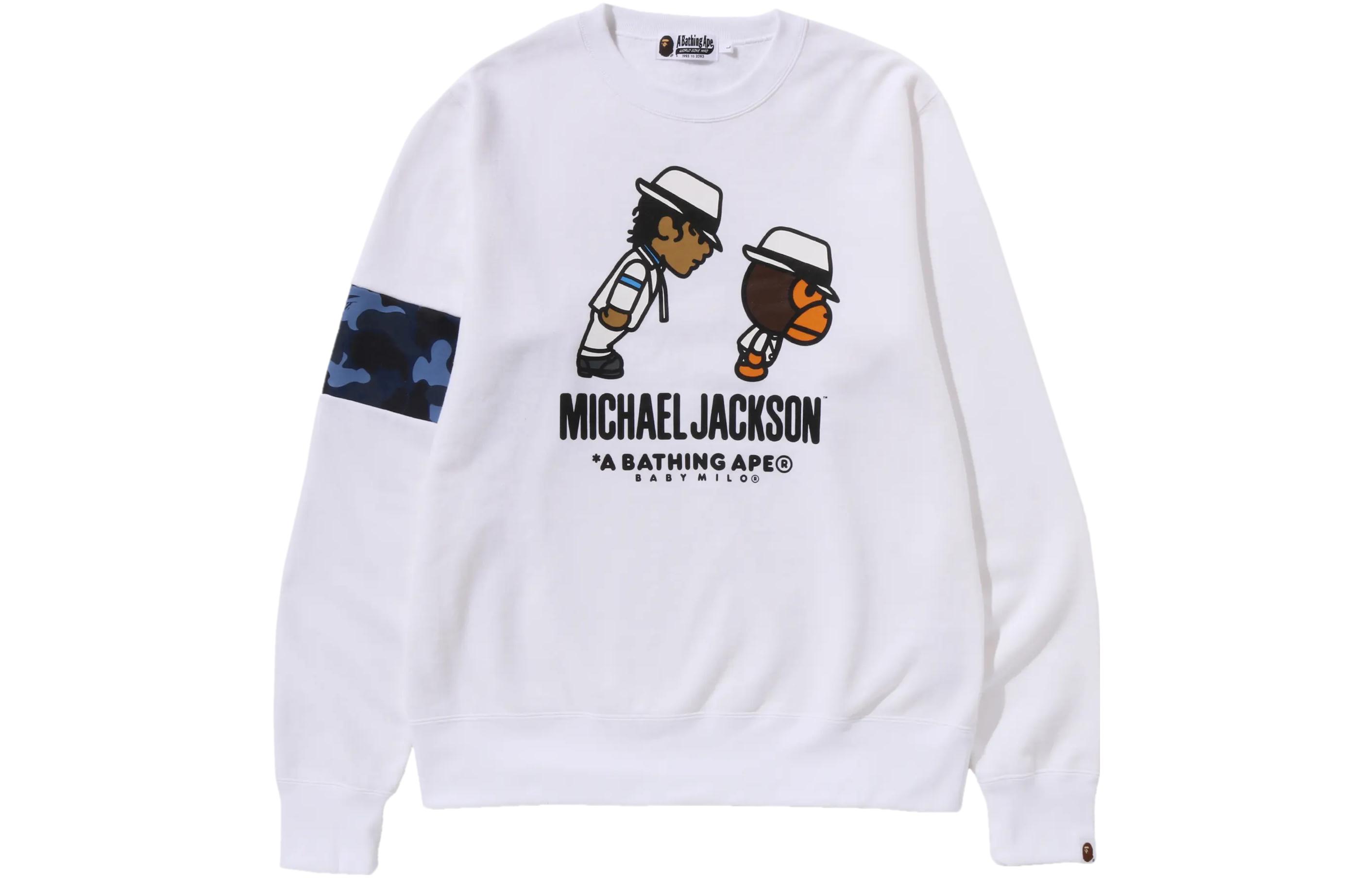 A BAPE Michael Jackson FW23 Retro Graphic Loose Fit Crewneck Sweatshirt Men. 2J73-113-901 圖 2