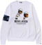Order BAPE x Michael Jackson FW23 Retro Grafik Loose Fit Crewneck Sweatshirt Lelaki. 2J73-113-901