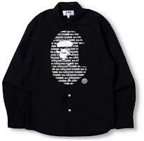 A BATHING APE Ape Head BAPE x COMME des GARÇONS Long Sleeve Shirt Unisex. 001SHH721903C A BATHING APE Ape Head BAPE x COMME des GARÇONS Long Sleeve Shirt Unisex. 001SHH721903C
