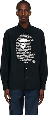 BAPE 猿人頭 x COMME des GARÇONS 聯名款長袖襯衫 男女適穿 001SHH721903C Lookbook BAPE 猿人頭 x COMME des GARÇONS 聯名款長袖襯衫 男女適穿 001SHH721903C