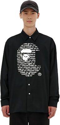 BAPE 猿人頭 x COMME des GARÇONS 聯名款長袖襯衫 男女適穿 001SHH721903C Shop BAPE 猿人頭 x COMME des GARÇONS 聯名款長袖襯衫 男女適穿 001SHH721903C