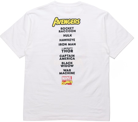A BATHING APE BAPE × Marvel Avengers Ape Head Graphic Tee White Mens 1F23-110-926 Lookbook A BATHING APE BAPE × Marvel Avengers Ape Head Graphic Tee White Mens 1F23-110-926