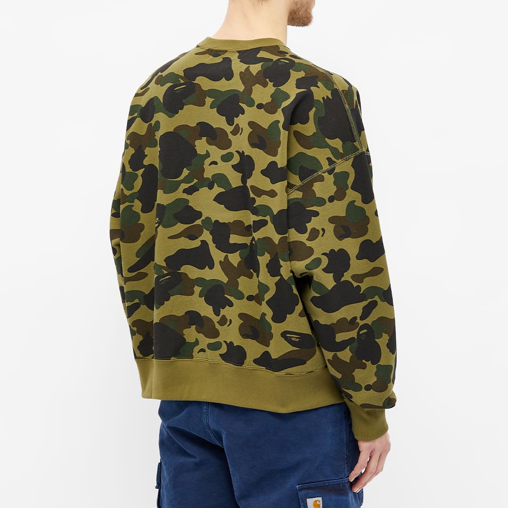 Shop A BATHING APE Bape Sweater Camo Hijau Ribbed. 1G80113023