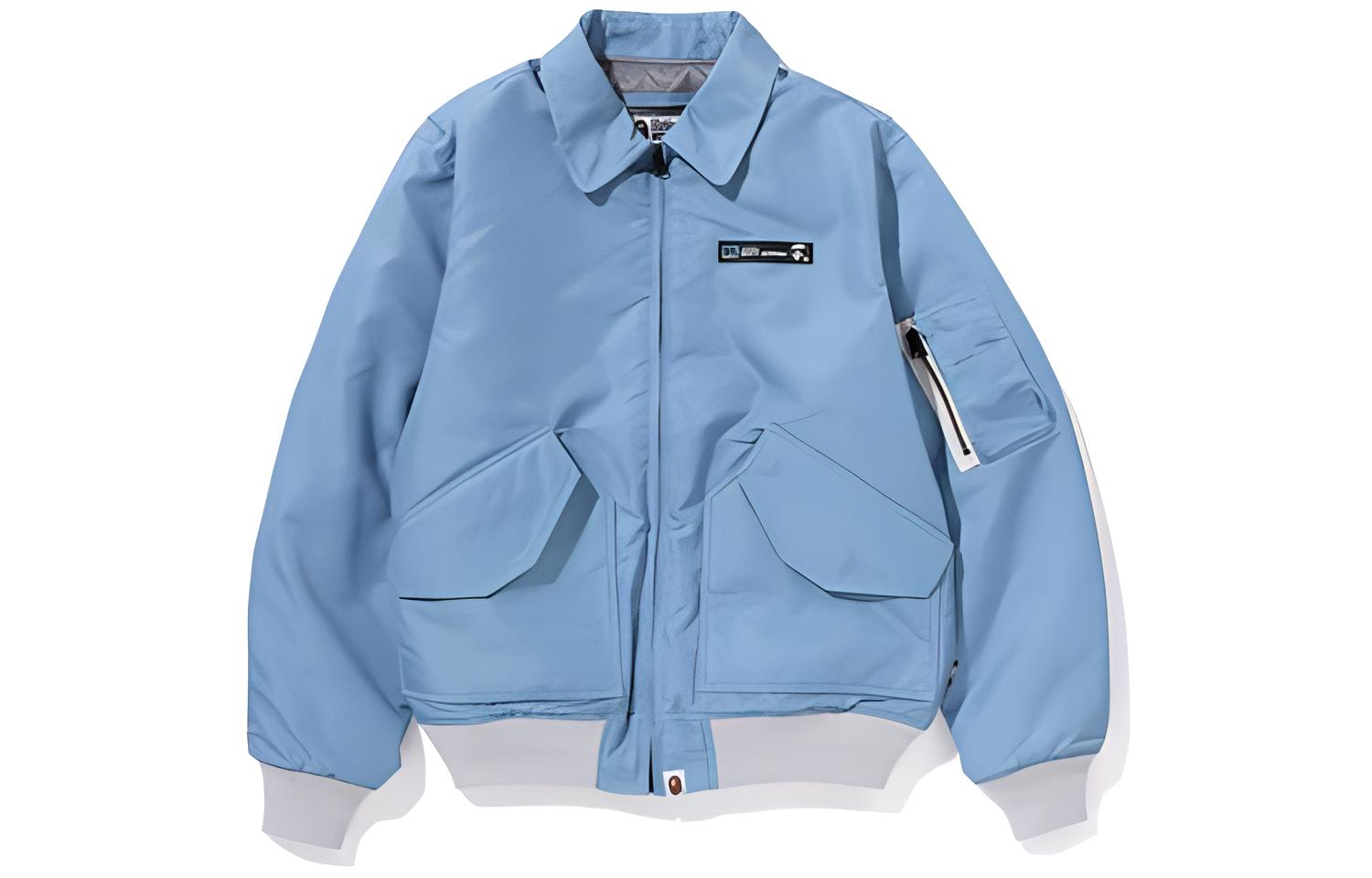 A BATHING APE Bape  Solid Color Letter Logo Jacket. 1J30-141-002