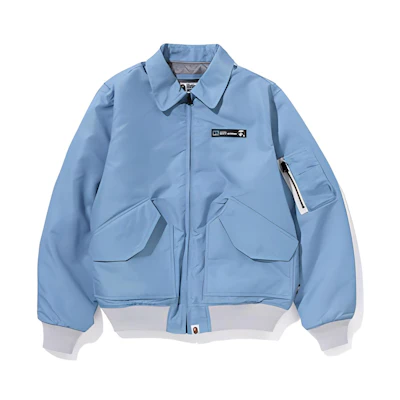 A BATHING APE Bape Solid Color Letter Logo Jacket. 1J30-141-002