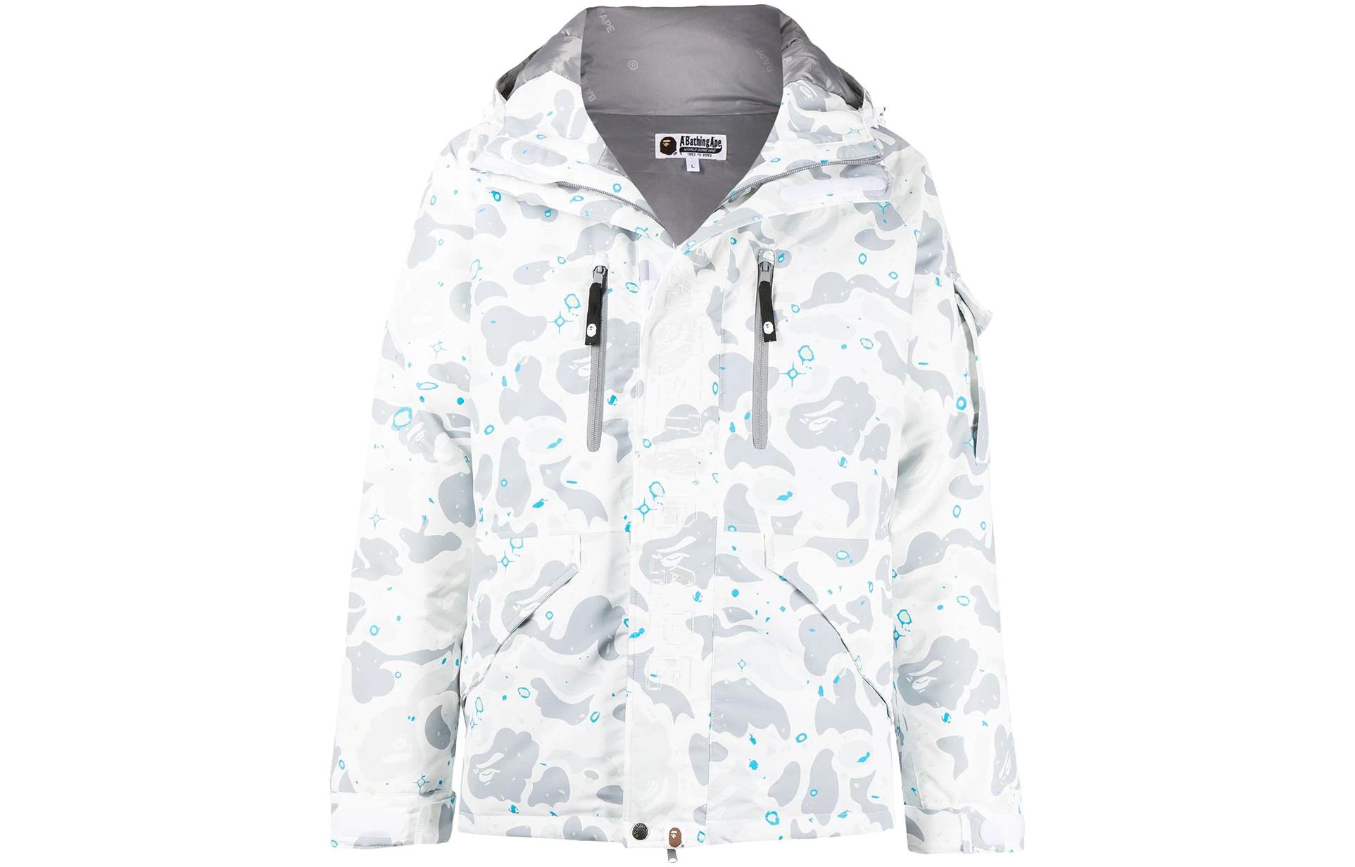 A BATHING APE Bape  Zip-Up Camo Hoodie Jacket. 001HJH801005M