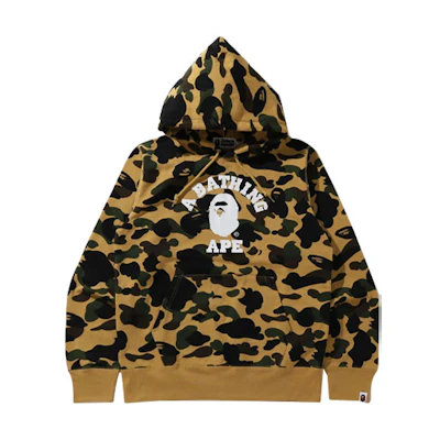 A BATHING APE Bape Ape Forest Camo Logo Hoodie . 1H25-114-017