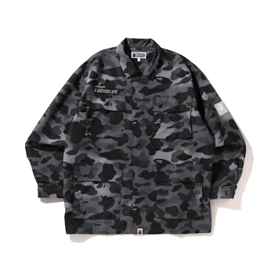 A BATHING APE Bape Ape Head Camo Mesh Long Sleeve Shirt Men’s. 0ZXSTM003105J