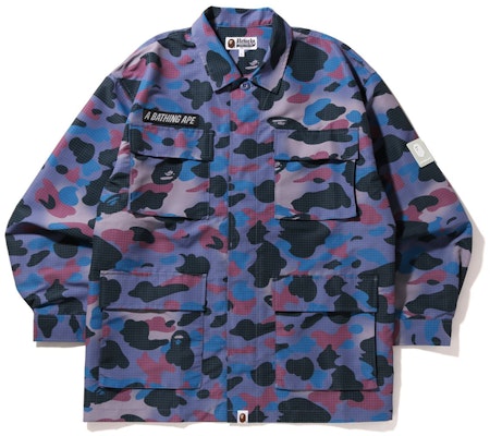 A BATHING APE 猿人頭迷彩網眼長袖襯衫 男款 0ZXSTM003105J Lookbook A BATHING APE 猿人頭迷彩網眼長袖襯衫 男款 0ZXSTM003105J