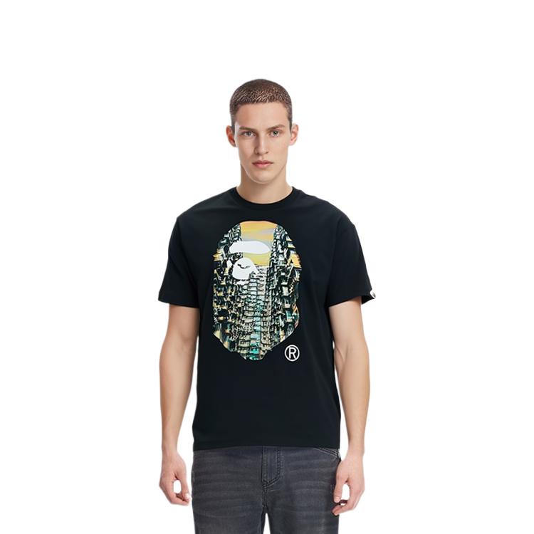 A BATHING APE Bape Ape Head Logo Printed Unisex Crewneck Short Sleeve T-Shirt 1H22110016 圖 3