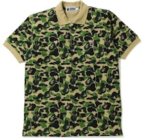 A BATHING APE Bape Camo Ape Embroidered Short Sleeve Polo Shirt Men. 1G30-112-003 A BATHING APE Bape Camo Ape Embroidered Short Sleeve Polo Shirt Men. 1G30-112-003