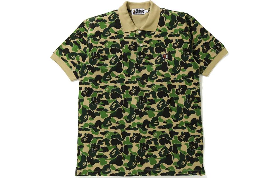 Lookbook A BATHING APE 男士迷彩猿刺绣短袖POLO衫. 1G30-112-003