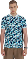 Details for A BATHING APE Bape Camo Ape Embroidered Short Sleeve Polo Shirt Men. 1G30-112-003
