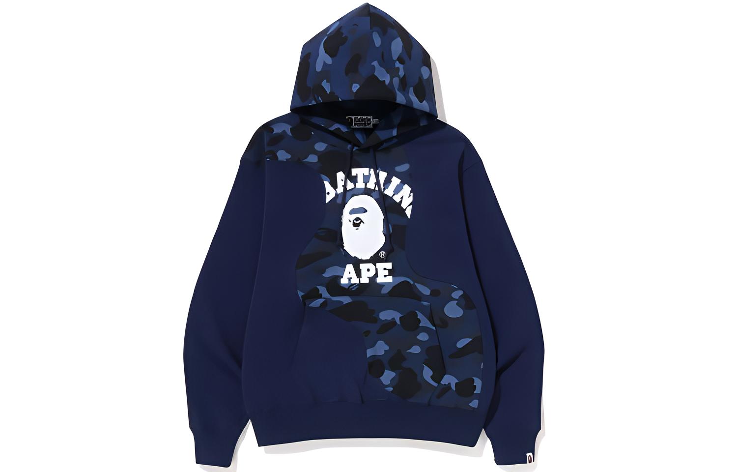 A BATHING APE BAPE Camo Print Loose Fit Sweatshirt . 1J30-114-007