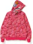 Order A BATHING APE Bape Flame Camo Zip Hoodie Unisex Pink untuk Lelaki dan Wanita. 1F30-115-018