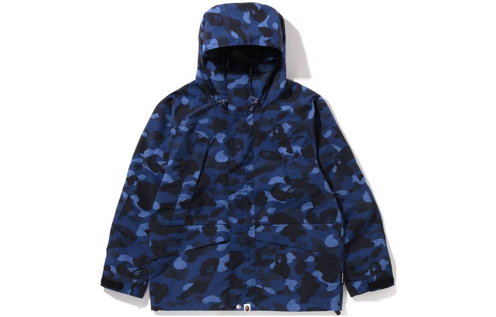 A BATHING APE Bape FW22 Color Camo Snowboard Jacket Full Print Hoodie . 1I80-140-015