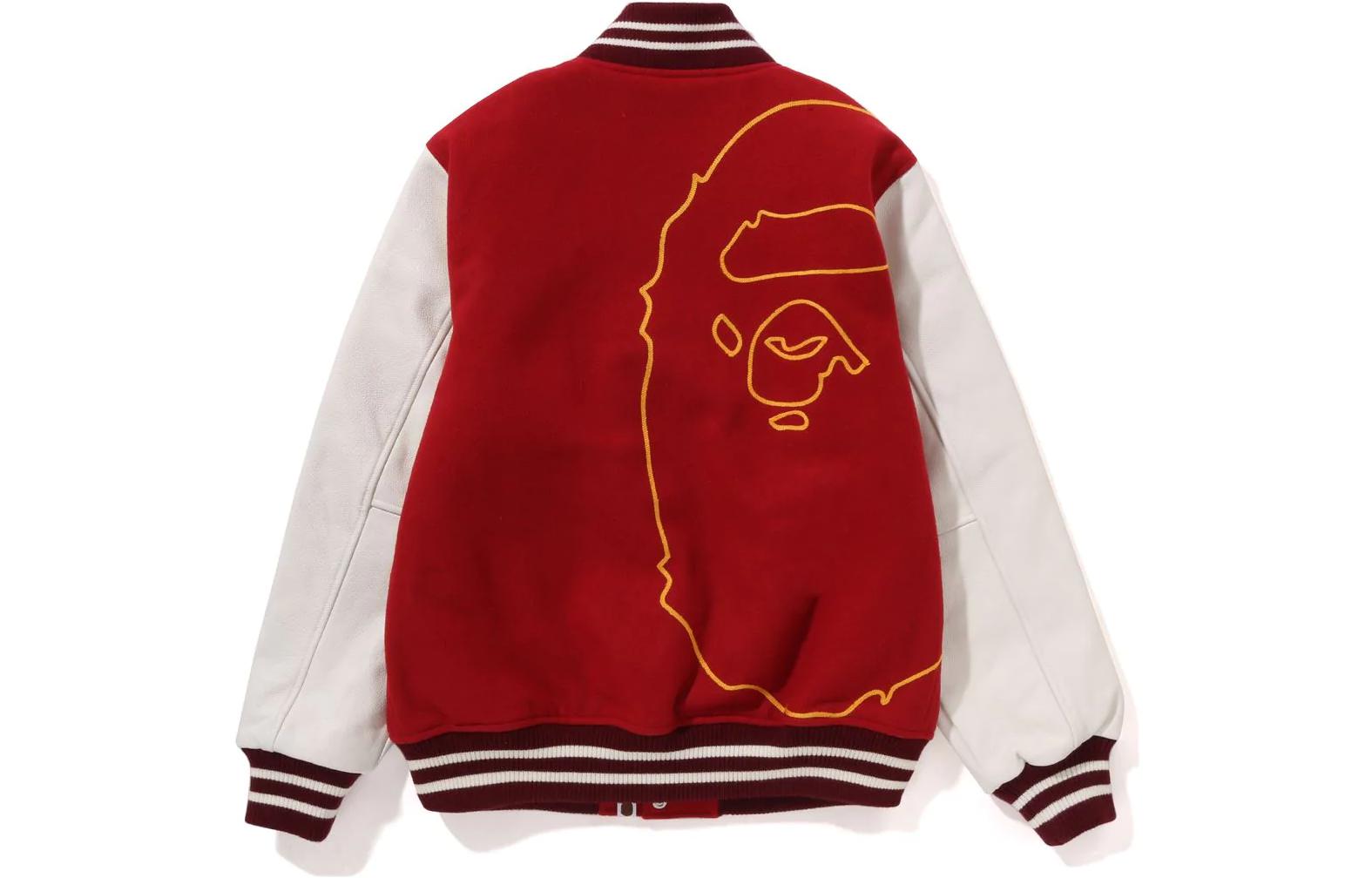 A BATHING APE Bape FW22 Giant Head Varsity Jacket  Baseball Coat 1I80-141-013 圖 3