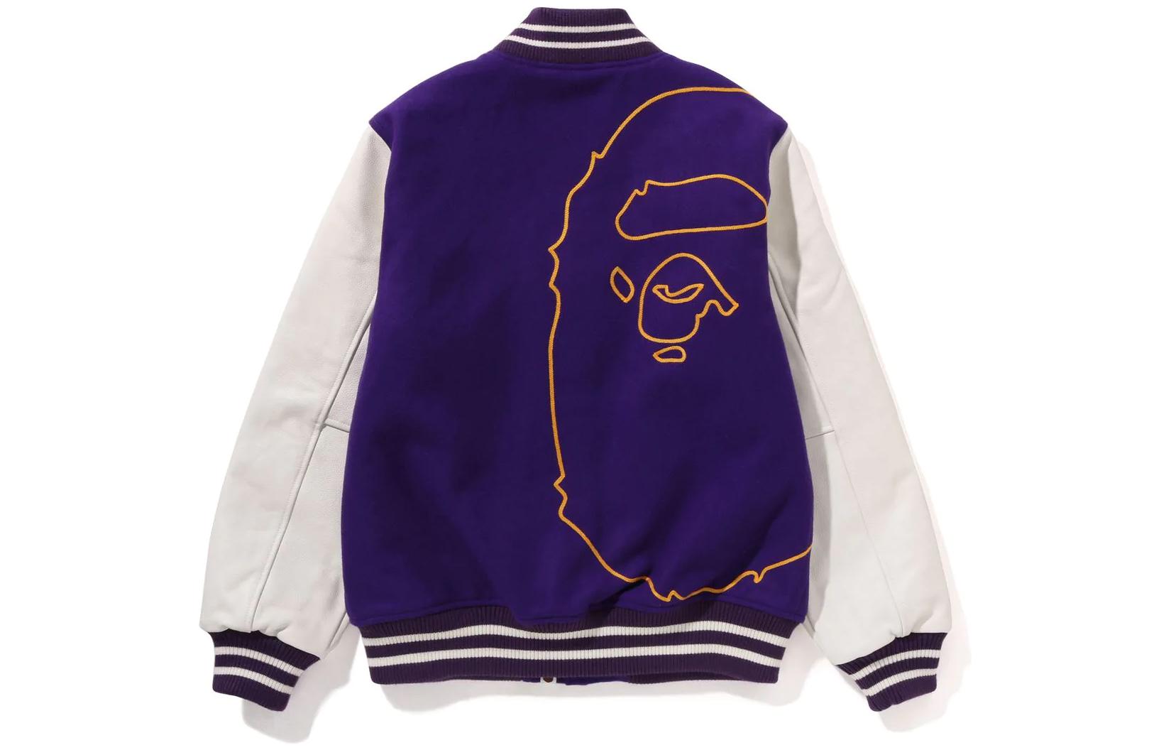 A BATHING APE Bape FW22 Giant Head Varsity Jacket  Baseball Coat 1I80-141-013 圖 5