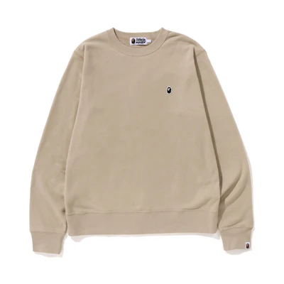 A BATHING APE BAPE FW23 Ape Head Embroidered Logo Crewneck Sweatshirt Mens. 0ZXSWM113006L