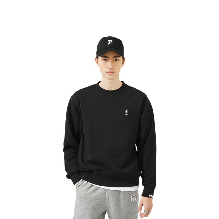 A BATHING APE BAPE FW23 Ape Head Embroidered Logo Crewneck Sweatshirt Mens. 0ZXSWM113006L 圖 4