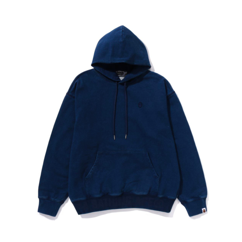 A BATHING APE BAPE FW23 Tonal Ape Head Embroidered Sweatshirt Navy . 0ZXSWMX14052L