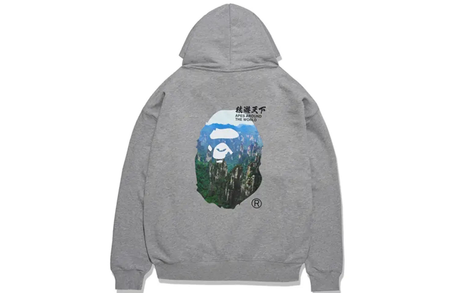 A BATHING APE Bape FW23 Zhangjiajie Graphic Hoodie Unisex. 0ZXSWM14010XL